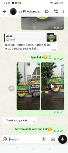 Testimonial Papan Bunga Pernikahan lamongan