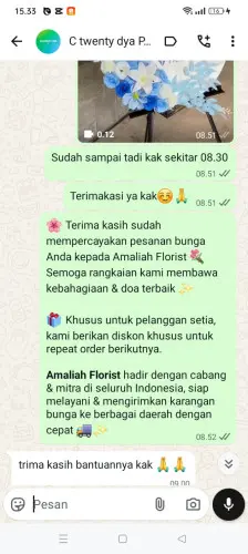 Testimonial Standing Flower lamongan