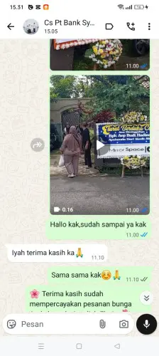 Testimonial Papan Bunga lamongan